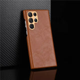Lens Anti-fall Leather Case for Samsung