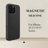 Wave Liquid Silicone Magnetic Phone Case For iPhone