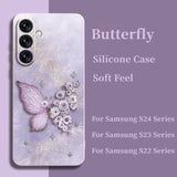 New Butterfly Silicone Phone Case For Samsung