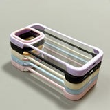 Simple Contrast Color Borderless Phone Case For iPhone