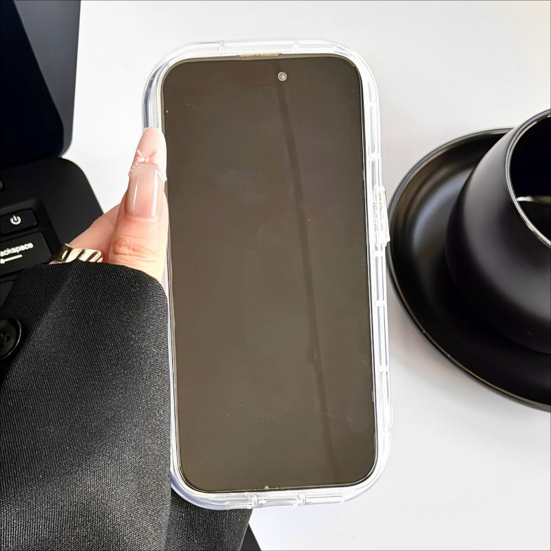 Smudged Feather Tulle Phone Case For iPhone