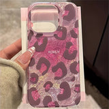 Leopard Print Stylish Lovely Heart Soft Phone Case For iPhone