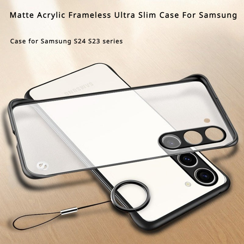Matte Acrylic Frameless Ultra Slim Case For Samsung