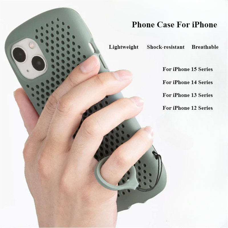 Silicone Simple Anti-fall Mobile Phone Case For iPhone