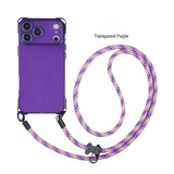 Four Corner Lanyard Hole Mobile Phone Case For iPhone