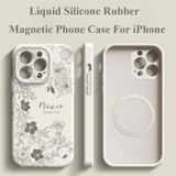 New Liquid Silicone Magnetic Phone Case For iPhone