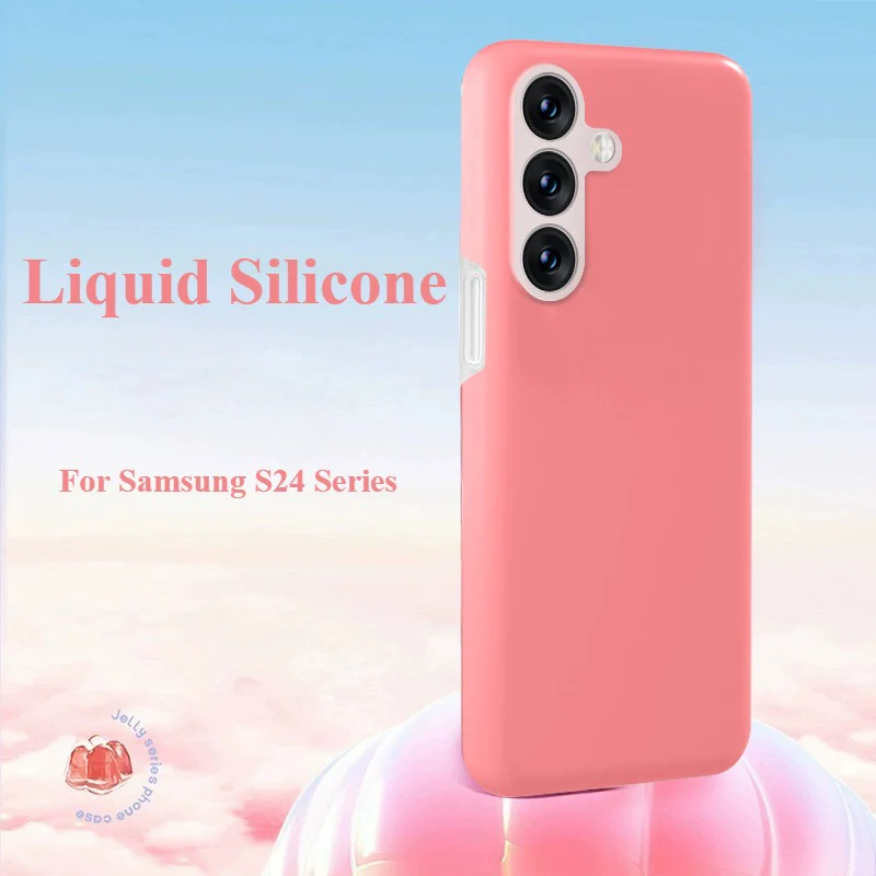 Jelly Liquid Silicone Phone Case For Samsung