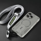 Outdoor Sports Long Strap Crossbody Magnetic Bracket Case for iPhone