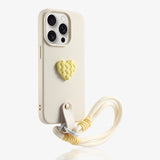 New Woven Heart Silicone Phone Case For iPhone