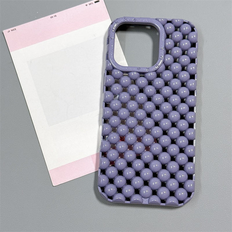 Summer Hollow 3D Pearl Phone Case For iPhone