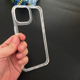 Transparent Frame Soft Hollow Silicone Phone Case For iPhone