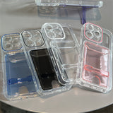 Independent Card Holder Colorful Phone Case For iPhone