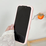 Pink Strawberry Stand Phone Case For iPhone
