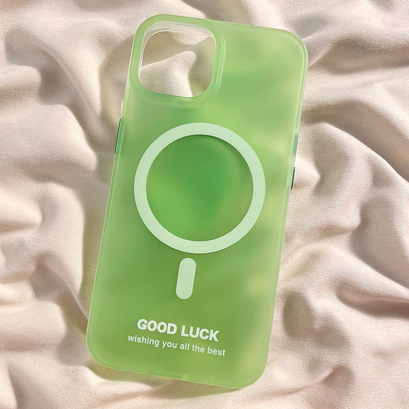 Solid Color Frosted Magnetic Phone Case For iPhone