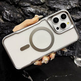 Magnetic Transparent Anti -fall Mobile Phone Case For iPhone