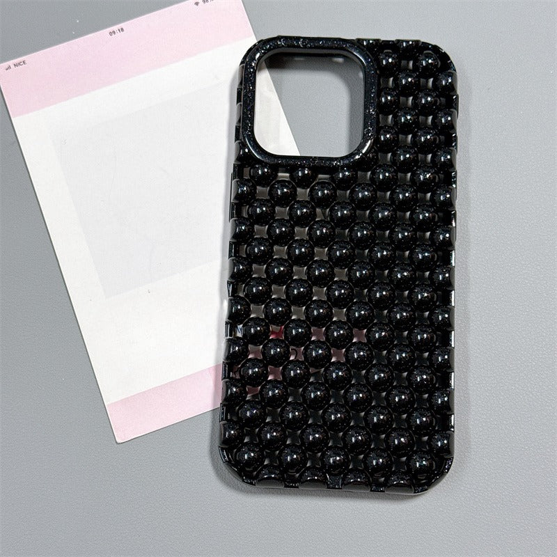 Summer Hollow 3D Pearl Phone Case For iPhone