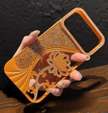 Flower Glitter Phone Case For iPhone