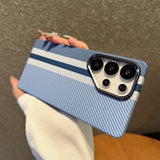 Striped Magnetic Phone Case For Samsung