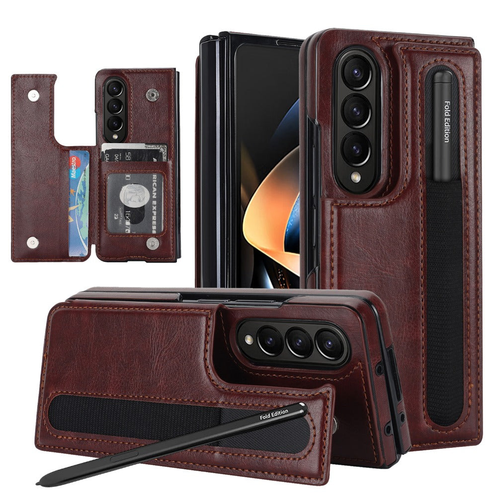 Leather Phone Case For Samsung Galaxy Z Fold