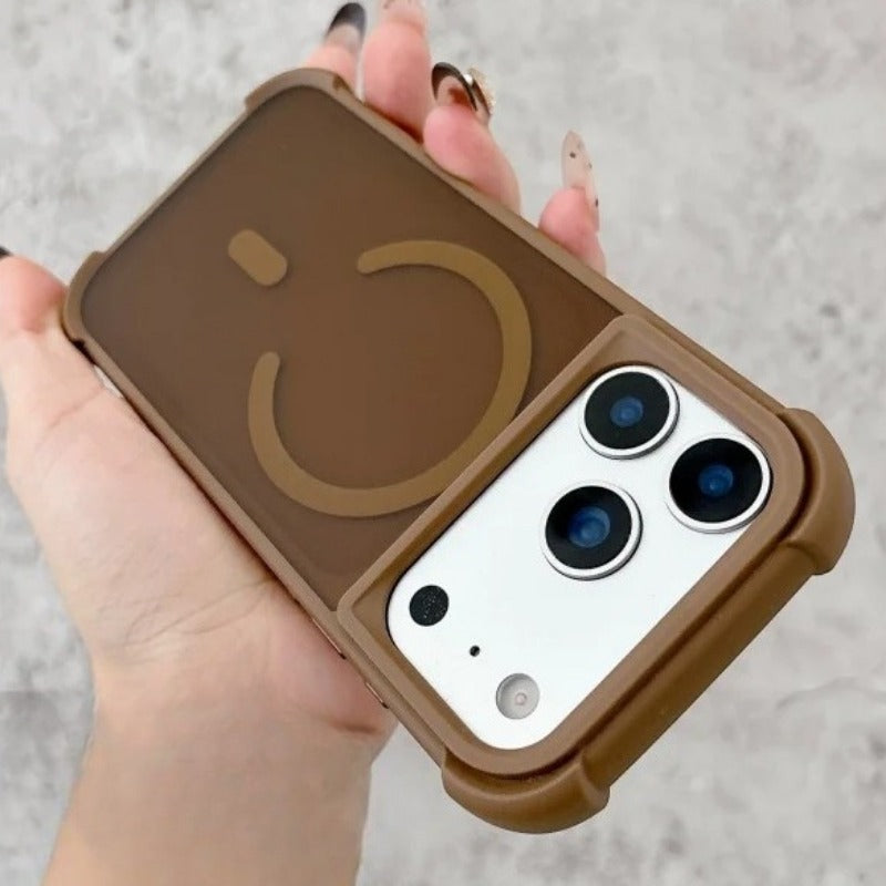 Matte Transparent PC Magnetic Phone Case For iPhone