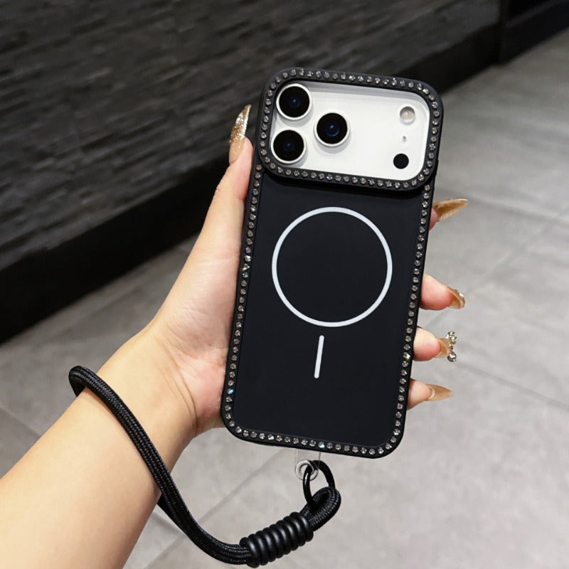 Edge-drilled Thin-ring Magnetic Phone Case For iPhone