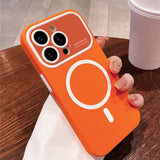 Magnetic Liquid Silicone Phone Case For iPhone