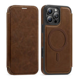 Flip Magnetic Leather Phone Case For iPhone