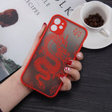 Dragon Matte Shockproof Phone Case for IPhone