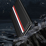 Matte Leather Wallet Bag Folding Case For Samsung Galaxy Z Fold 7 6 5 4 3 2