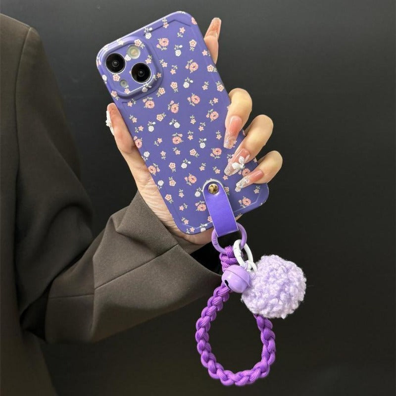 Romantic Purple Floral Phone Case For iPhone