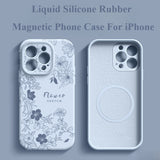 New Liquid Silicone Magnetic Phone Case For iPhone