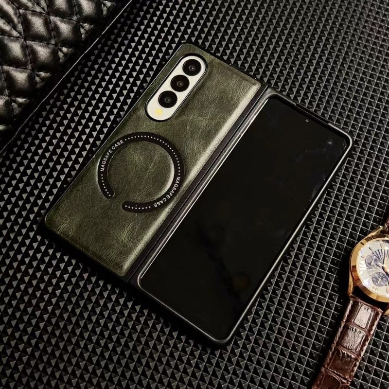 Leather Magnetic Phone Case For Samsung Z Fold