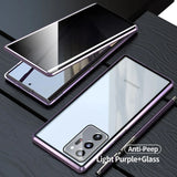 Anti-peep Magnetic Double-sided Glass Case for Samsung