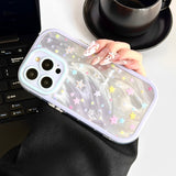 Smudged Feather Tulle Phone Case For iPhone