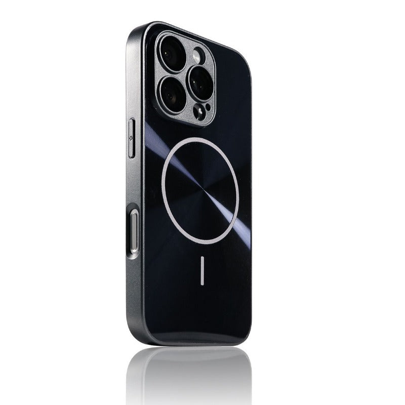 Simple Glare Magnetic Phone Case For iPhone