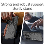 Invisible Lens Stand Magnetic Soft Silicone Phone Case For Samsung