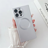 Square Frame Magnetic Phone Case For iPhone