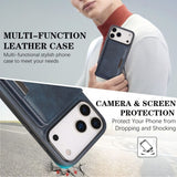 Card Holder Integrated Magnetic Phone Case For iPhone
