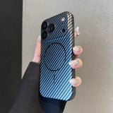 Striped Magnetic Phone Case For iPhone