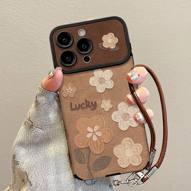 Flower Lanyard Phone Case For iPhone