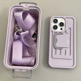 Storage Box Anti-fall Phone Case For iPhone