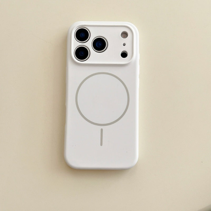 Liquid Silicone Magnetic Charging Phone Case For iPhone