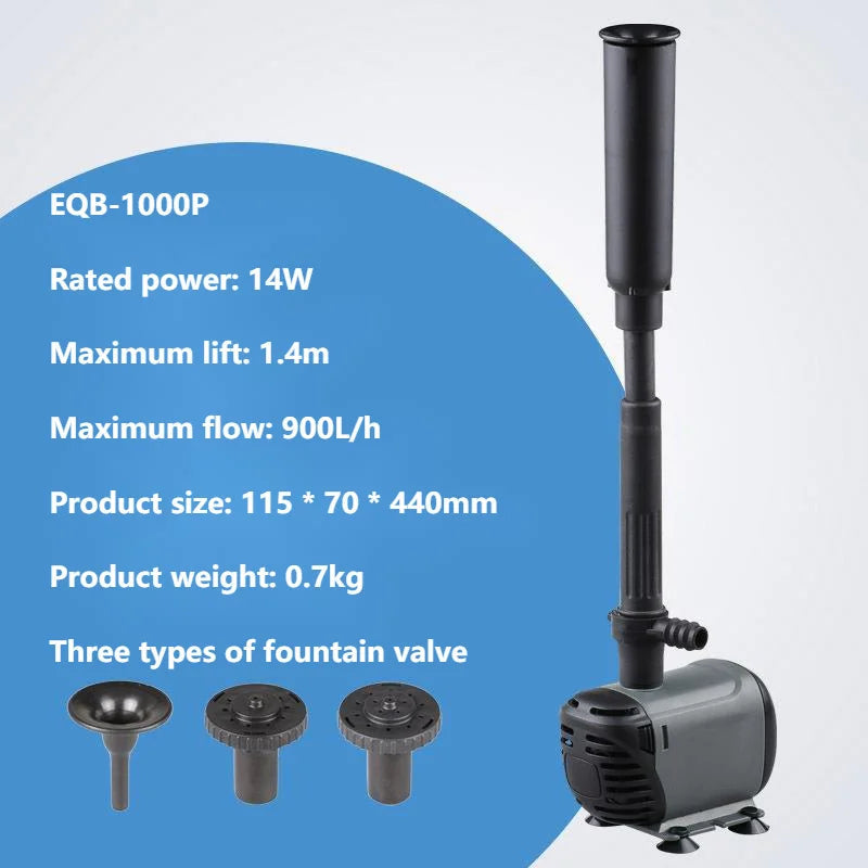 Submersible Pump Fountain For Gardens And Fish Ponds (suitable for water depth below 40 cm)