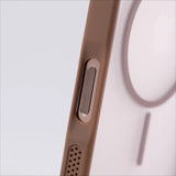 Large Window Magnetic Frosted Phone Case For iPhone