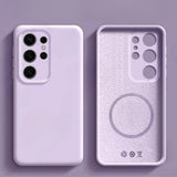 Original Liquid Silicone Magnetic Case For Samsung