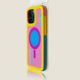 Contrast Color Magnetic Phone Case For iPhone