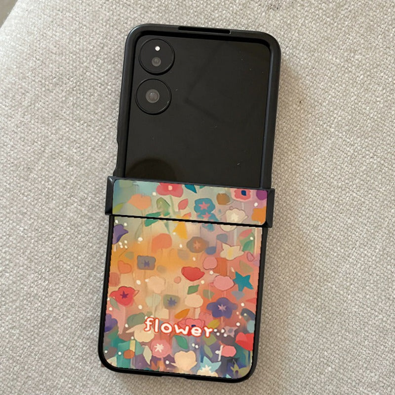 Colorful Flower Hinged All-inclusive Phone Case For Samsung Z FLIP 6 5 4 3