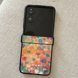 Colorful Flower Hinged All-inclusive Phone Case For Samsung Z FLIP 6 5 4 3