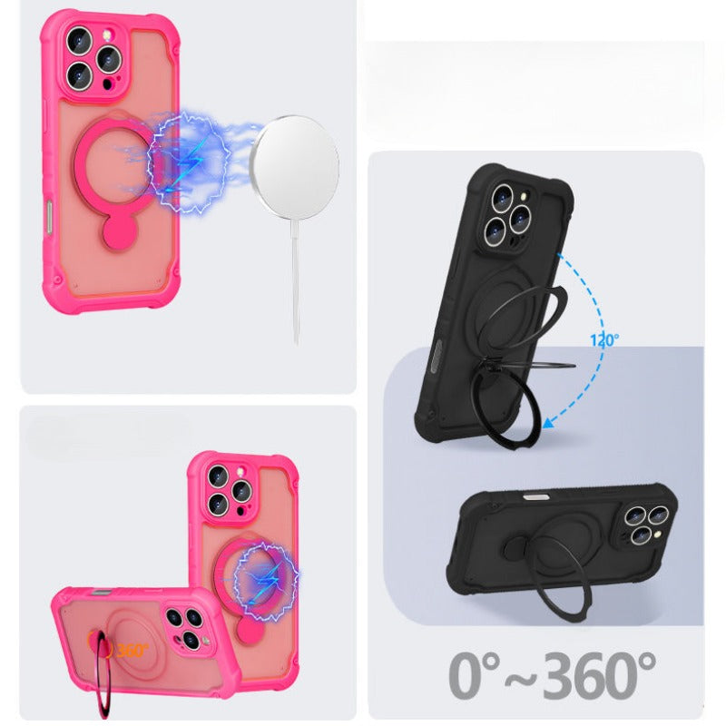 360° Rotating Bracket Magnetic Phone Case For iPhone