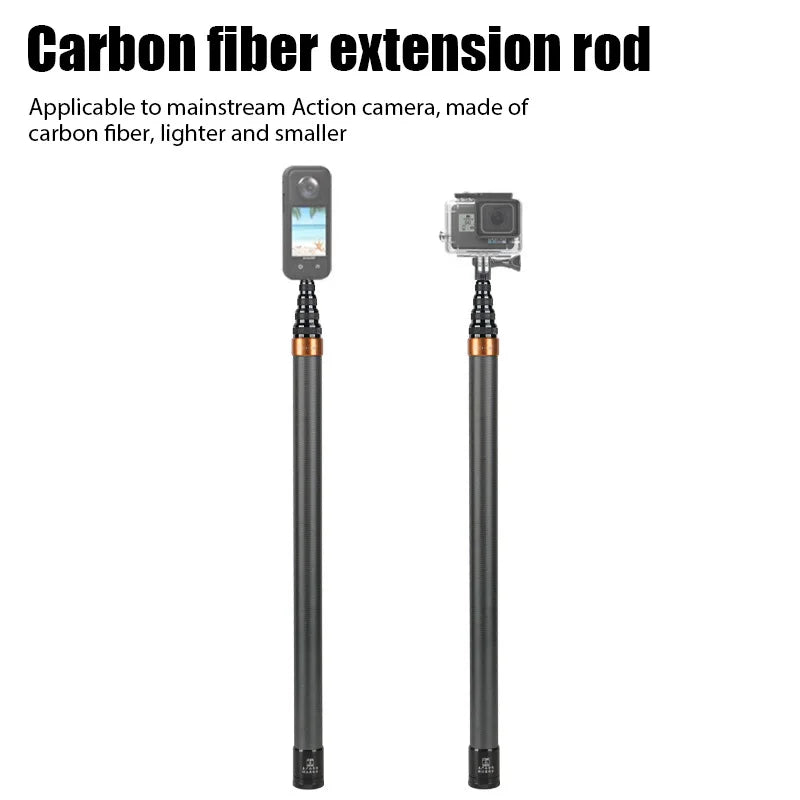 290CM Carbon Fiber Invisible Extended Edition Selfie Stick